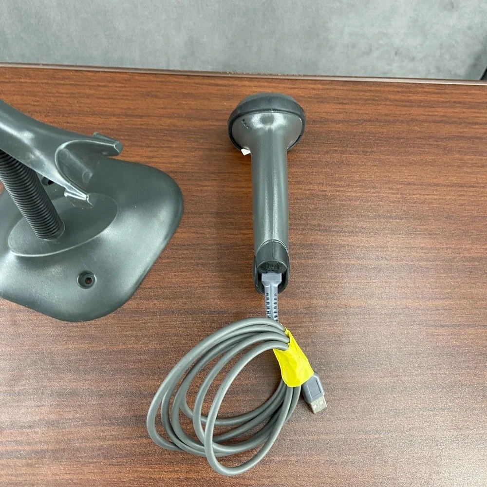 Symbol LS2208-SR20007R Corded 1D‎ Laser Barcode Scanner with USB Cable and Stand
